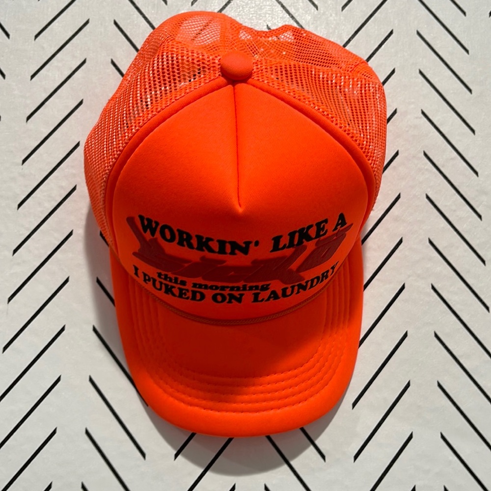 "Ian Connor Sicko Born" From Pain Trucker Hat Orange